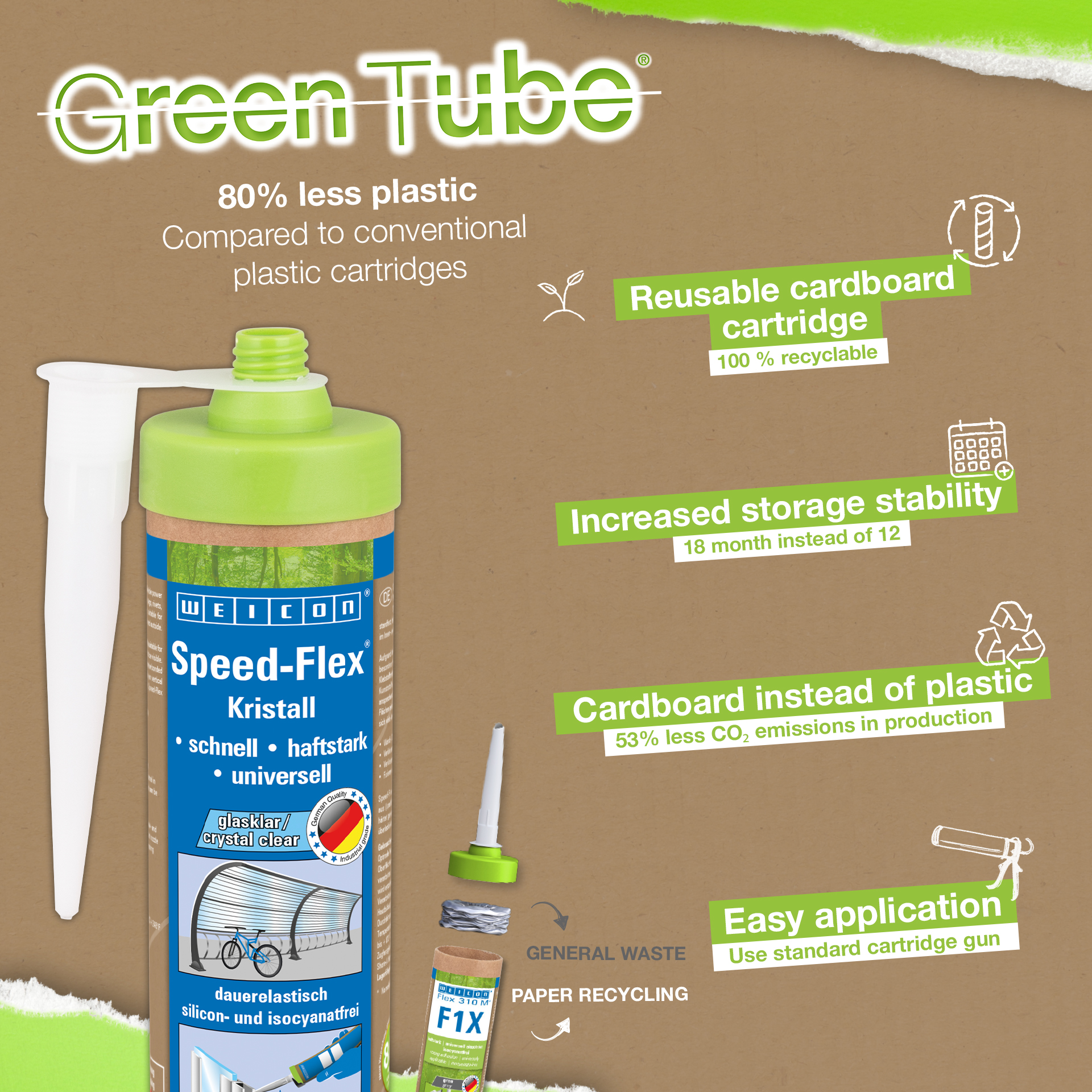 Speed-Flex® Cristal MS Polimer | adeziv si etansant pentru lipiri transparente, pe baza de MS Polimer