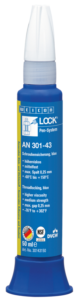 WEICONLOCK® AN 301-43 | rezistenta medie, certificare pentru apa potabila