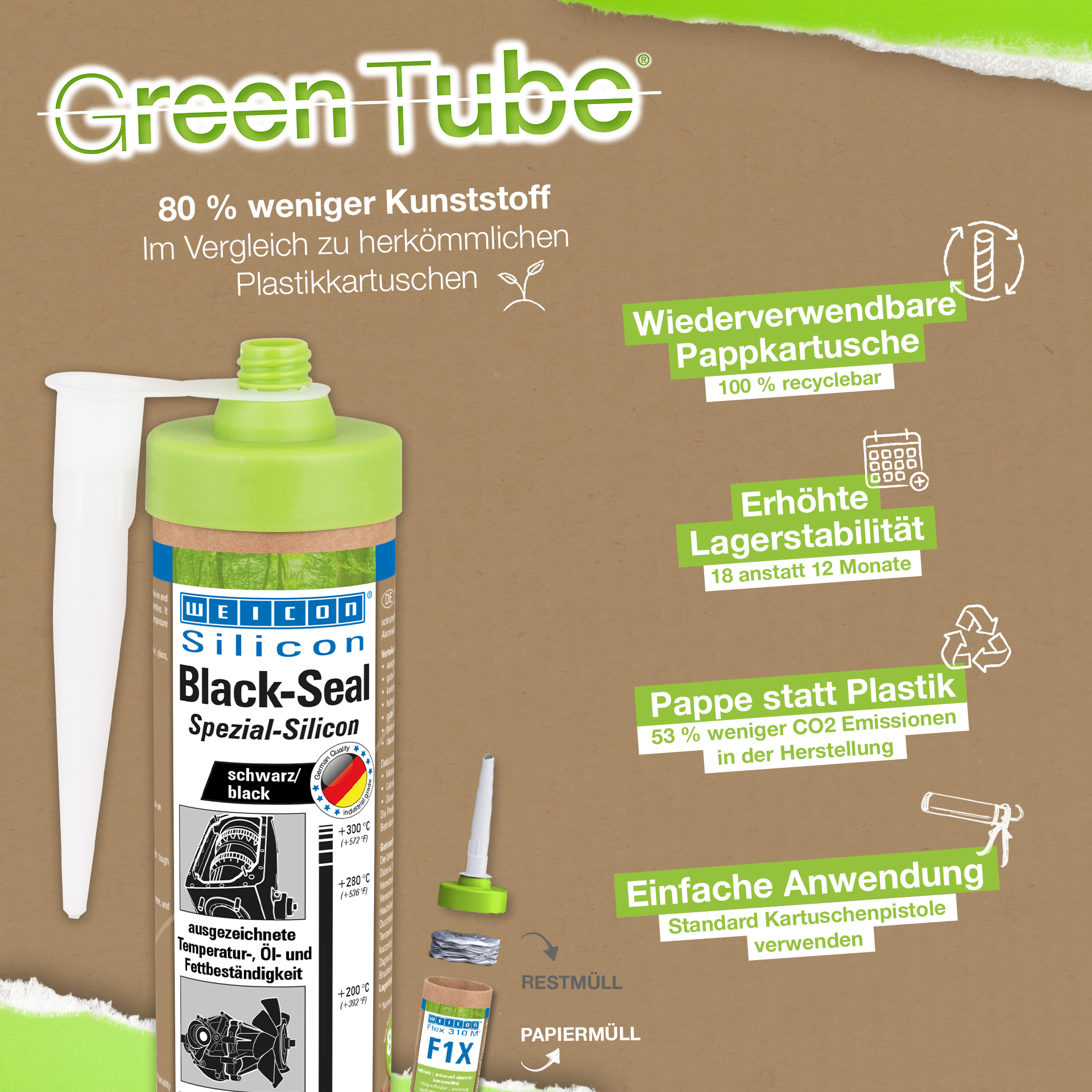 Black Seal silicon special | etansant permanent elastic pentru zone cu rezistenta la ulei si grasimi