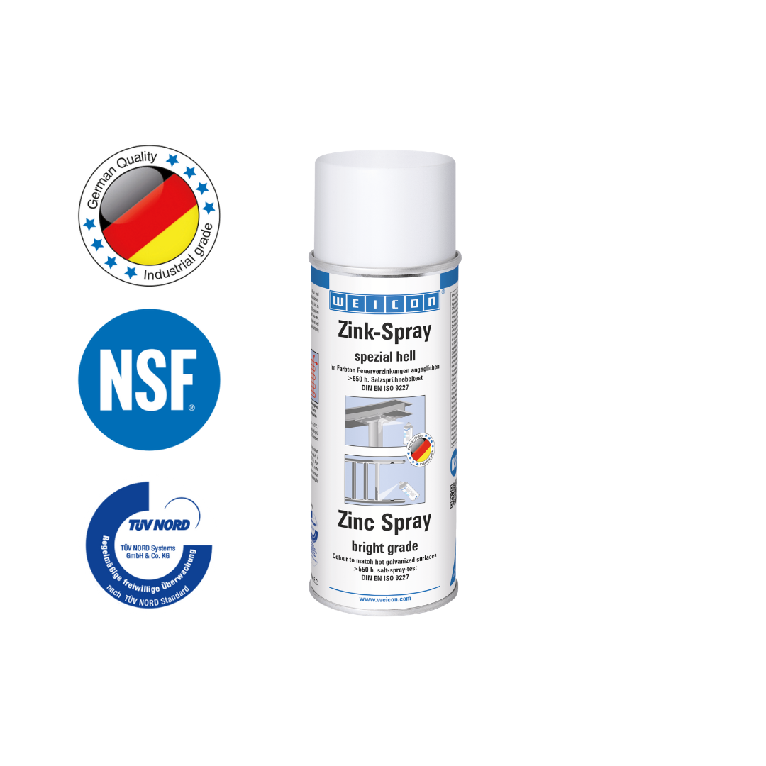 Spray zinc stralucitor | protectie catodica impotriva coroziunii cu certificat de utilizare pentru sectorul alimentar
