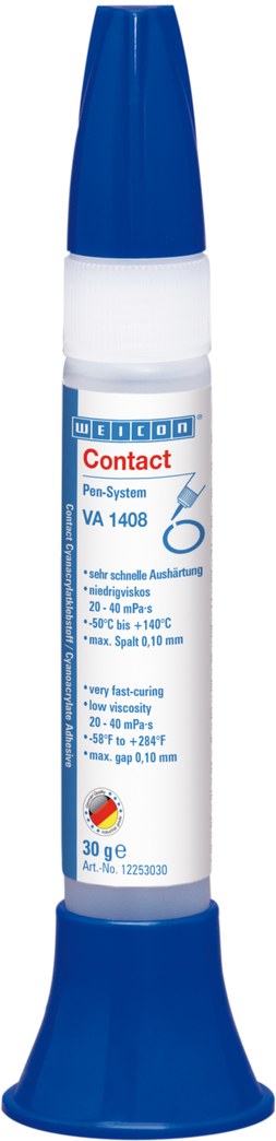 WEICON Contact VA 1408 Adeziv cianoacrilat | adeziv instant rezistent la umiditate, cu vascozitate joasa